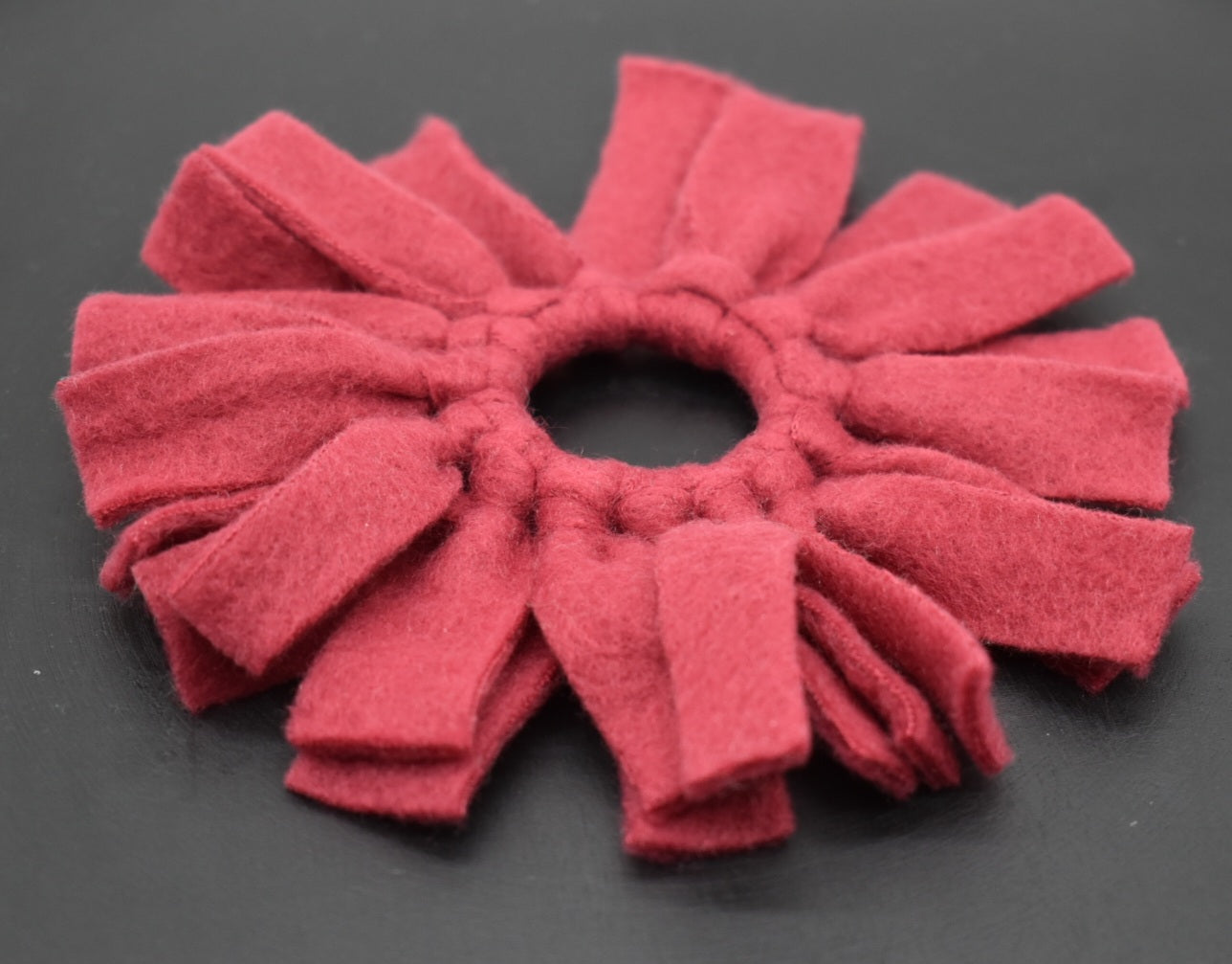 Anhänger Fleece Dunkelrot