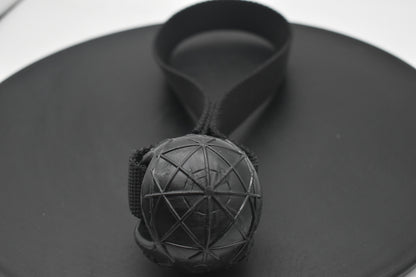 Moby-Ball Schwarz mit Schlaufe Groß