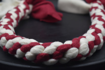 Zergel XXL Dunkelrot + Weiß