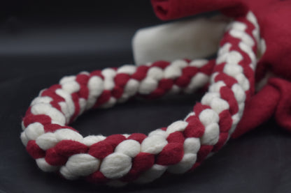 Zergel XXL Dunkelrot + Weiß