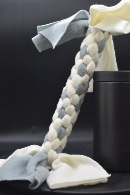 Zergel Normal Weiß + Blau/Grau