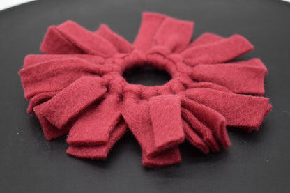 Anhänger Fleece Dunkelrot