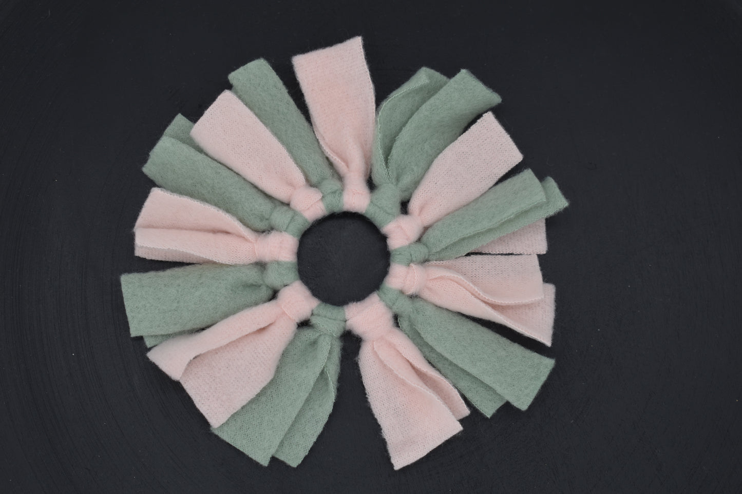 Anhänger Fleece Altrosa + Minze