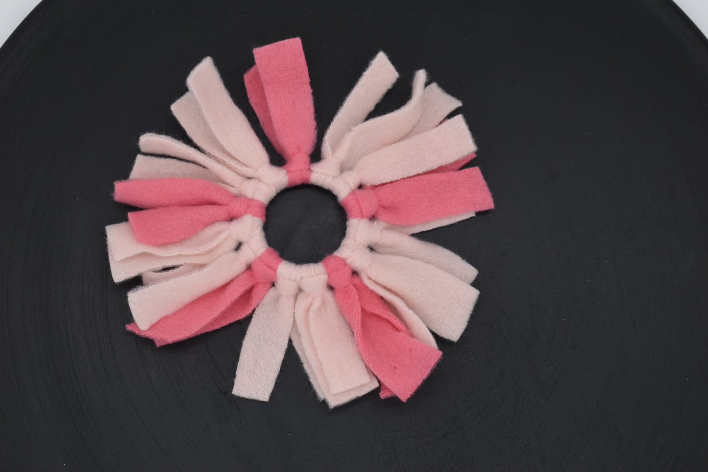 Anhänger Fleece Pink + Altrosa