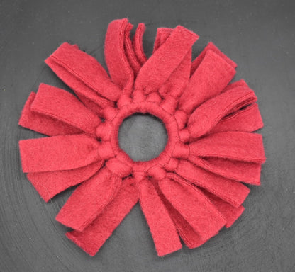 Anhänger Fleece Dunkelrot